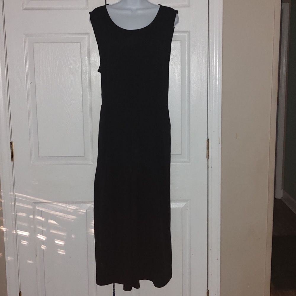 DU JOUR Wide Leg Cropped Jumpsuit Romper with tie casual business casual Sz XLP